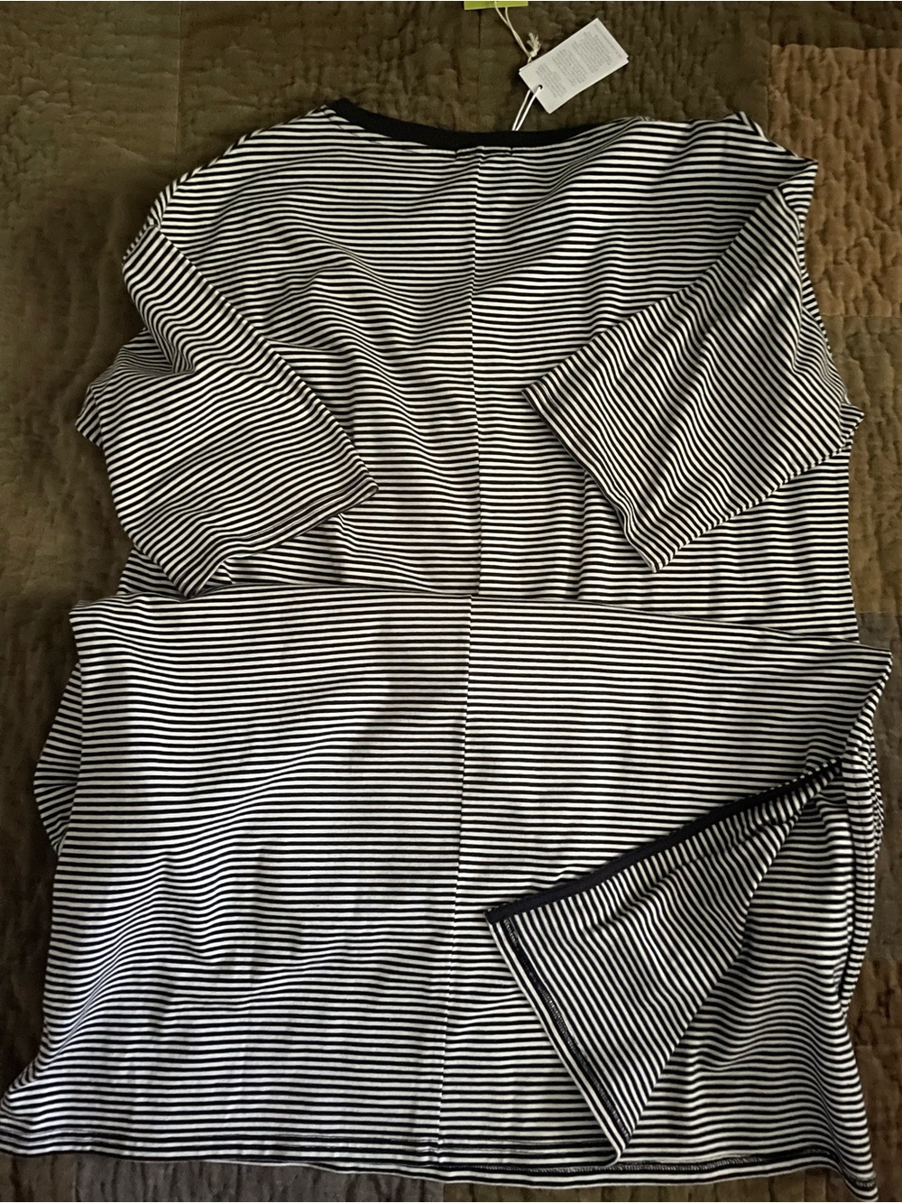 Ivy Megan Striped Black & White Midi Dress 10R